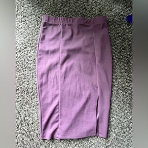 Revamped Mauve Pencil Skirt